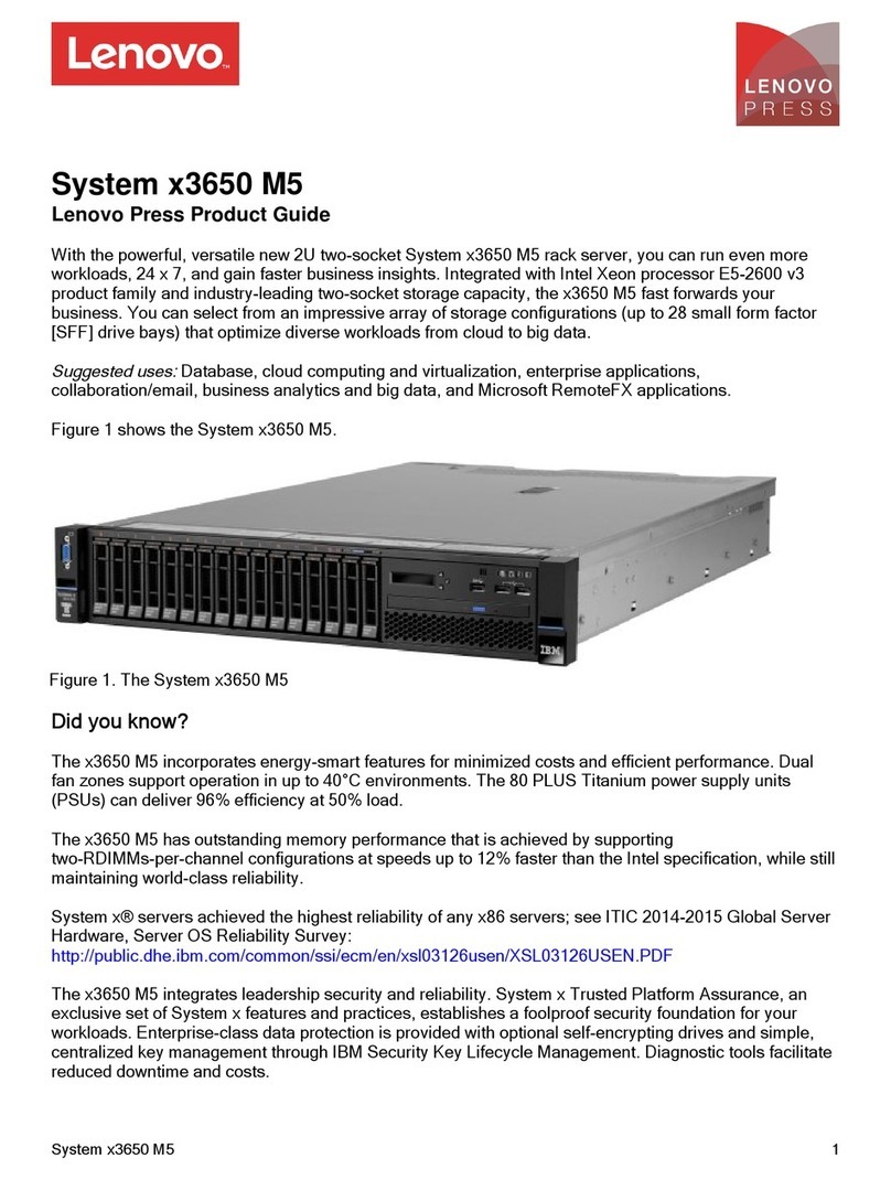 Lenovo x3650 M5 User manual