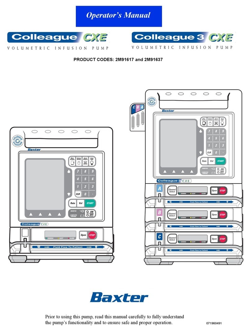 baxter Colleague CXE Operator's manual baxter Colleague CXE Operator's manual