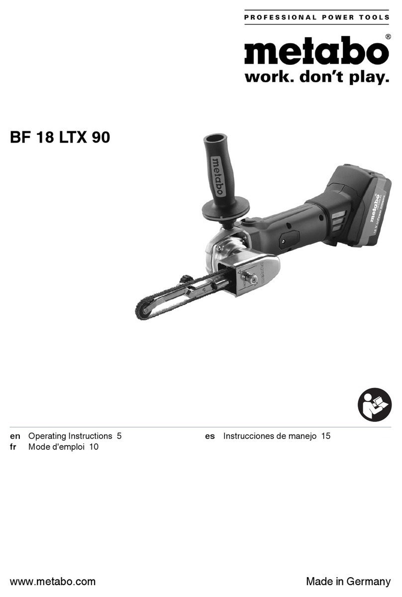 Metabo BF 18 LTX 90 operating instructions