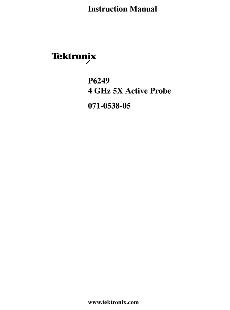 Tektronix P6249 User manual