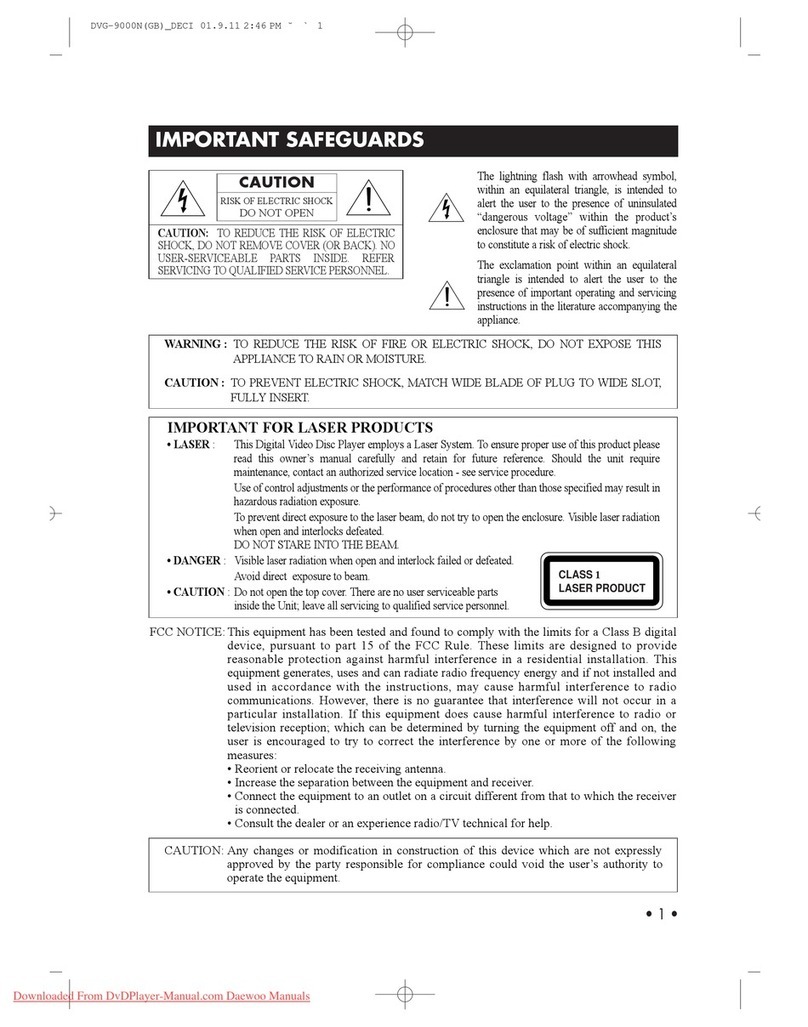 Daewoo DVG-9000N owner's manual