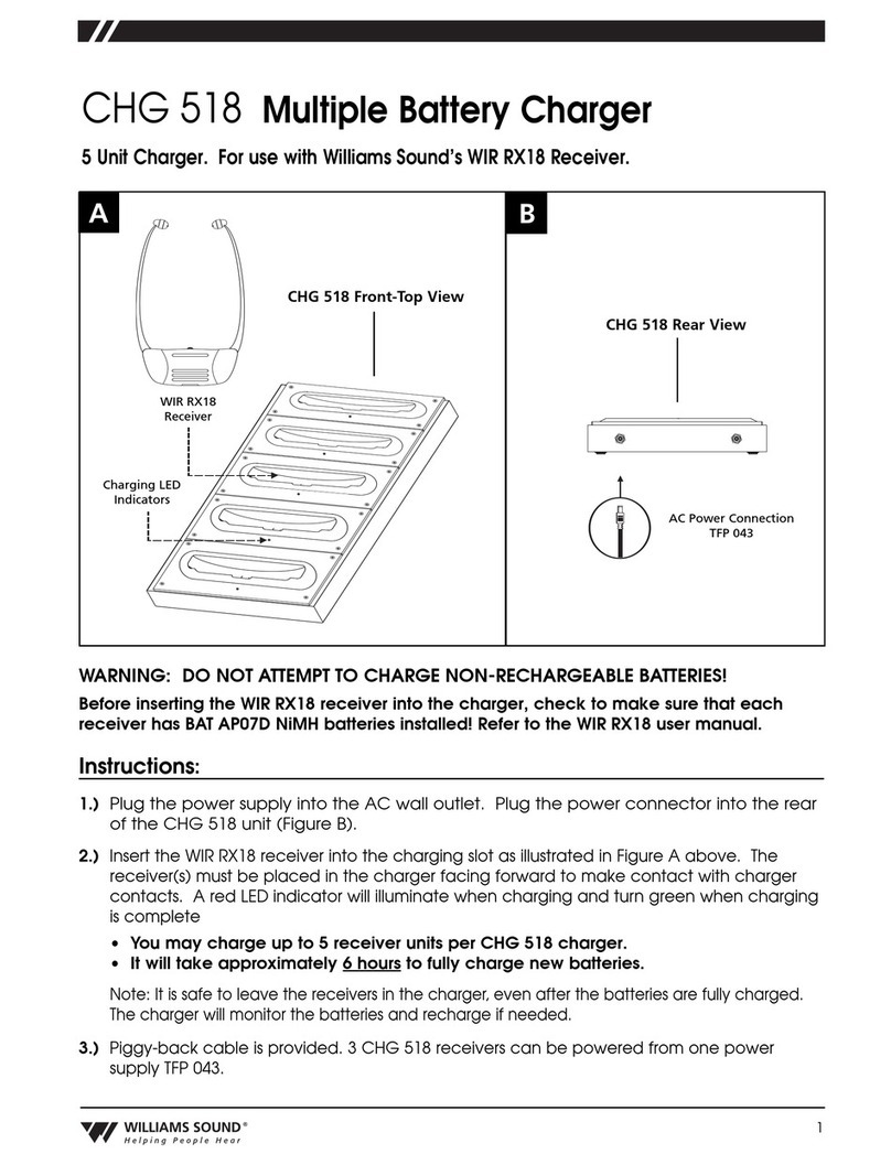 Williams Sound CHG 518 manual