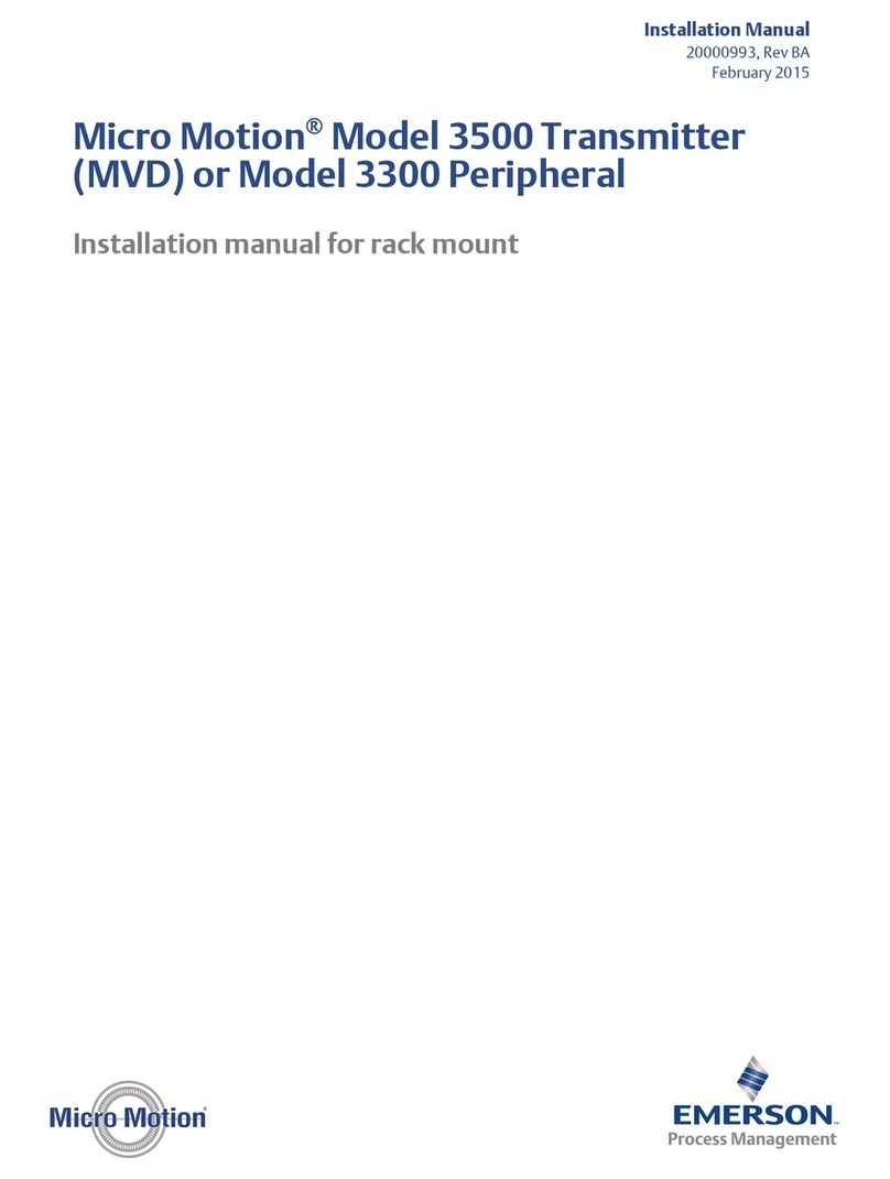 Emerson Micro Motion 3500 installation manual