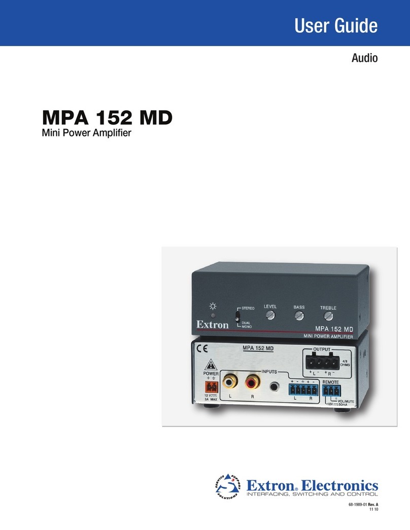 Extron electronics MPA 152 MD User manual