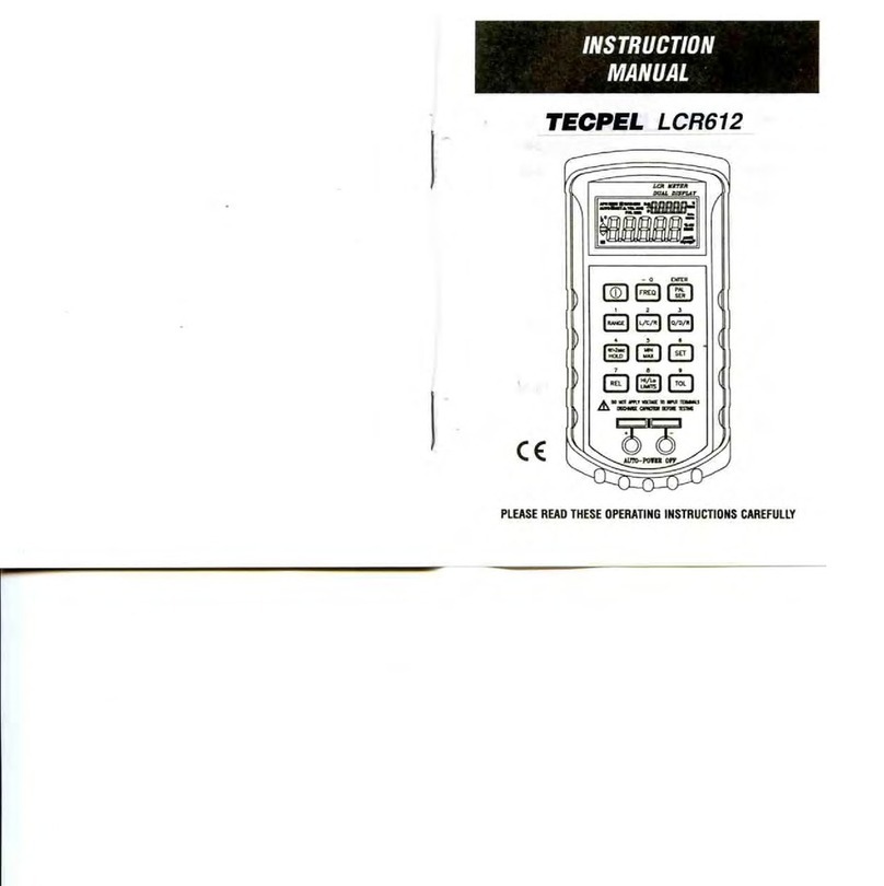 TECPEL LCR-612 instruction manual