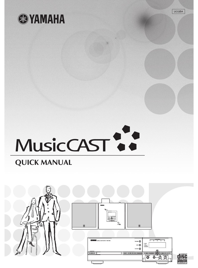 Yamaha musiccast Quick manual