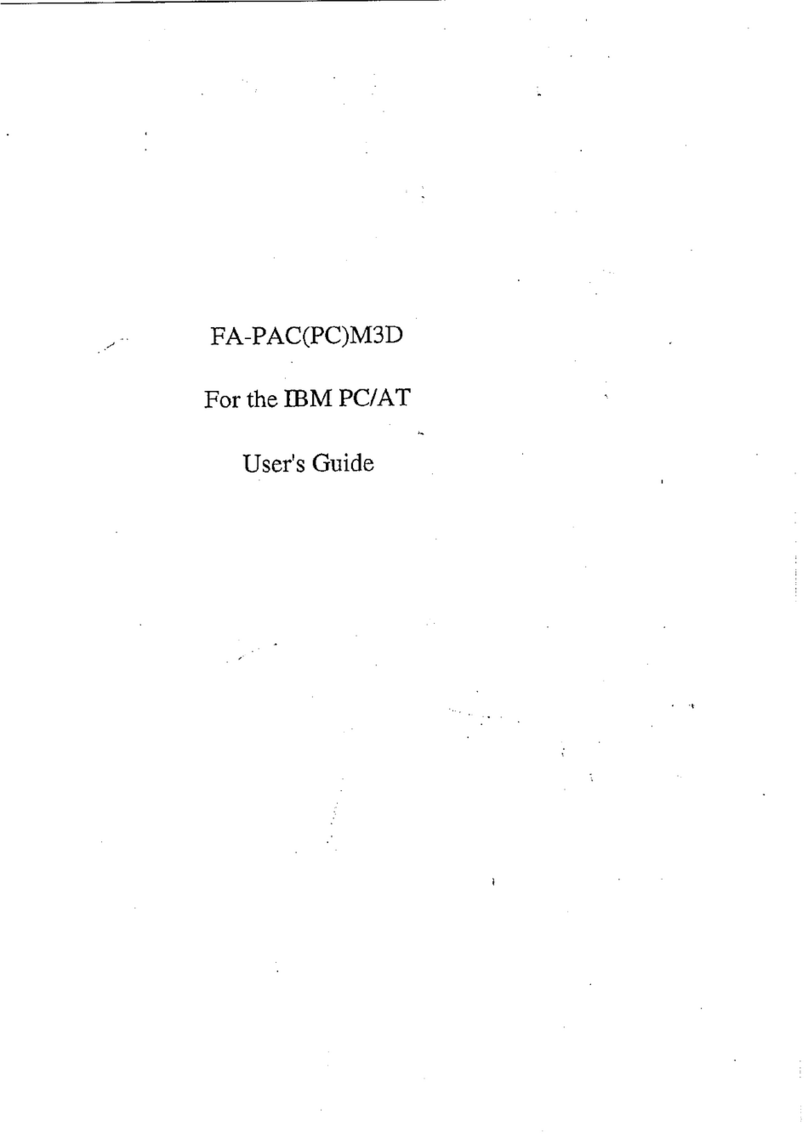 Contec fa-pac(pc)m3d User manual