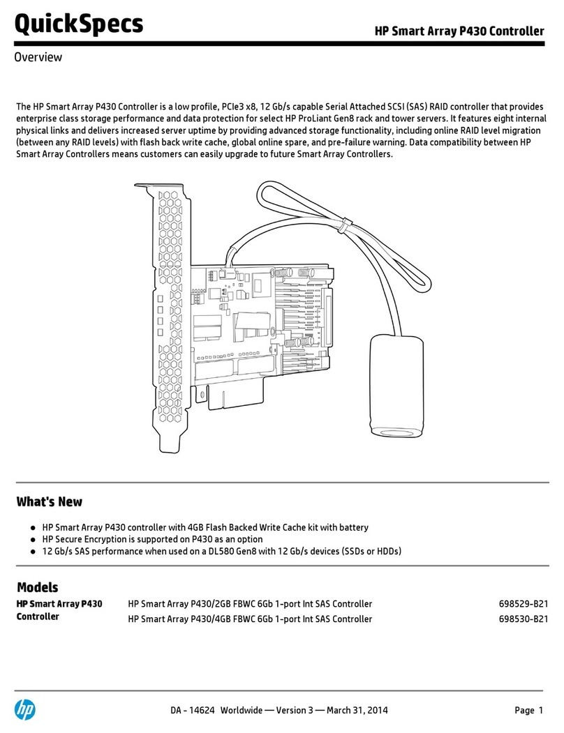 HP Smart Array P430 User instructions