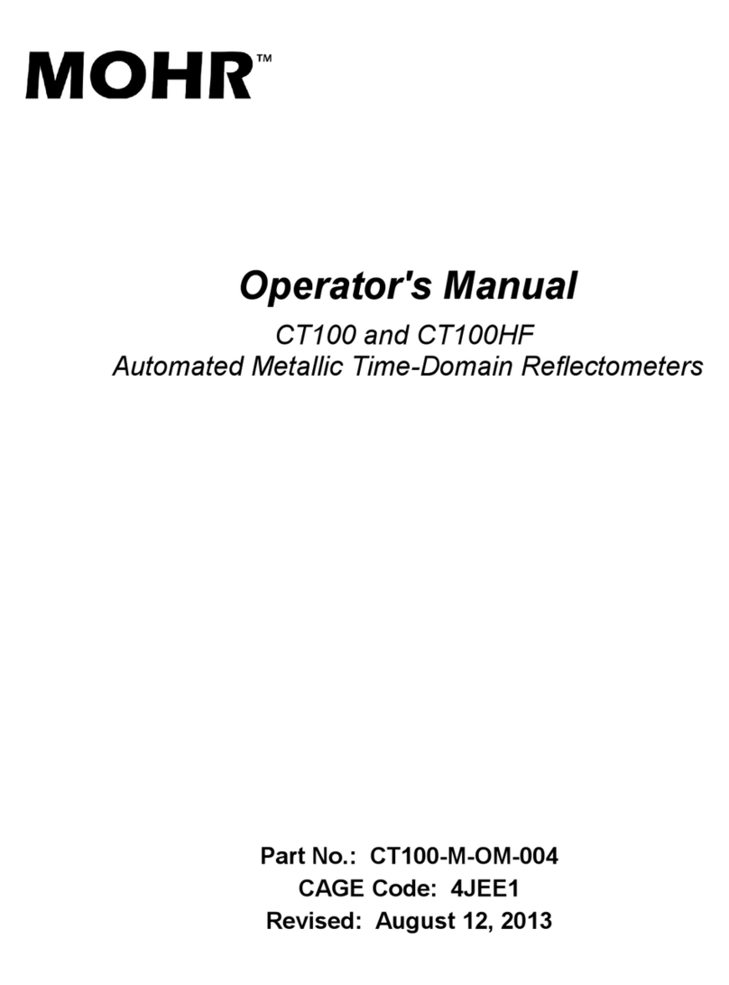 Mohr CT100 Operator's manual