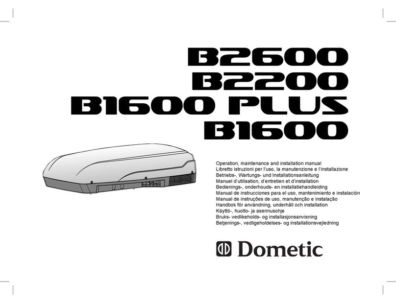 Dometic B2600 User manual