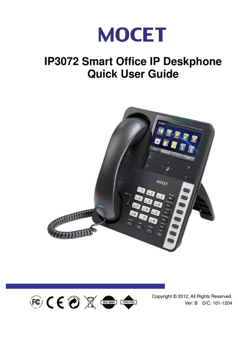Mocet IP3072 Instruction manual Mocet IP3072 Instruction manual
