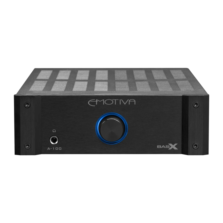 Emotiva basX A-100 User manual