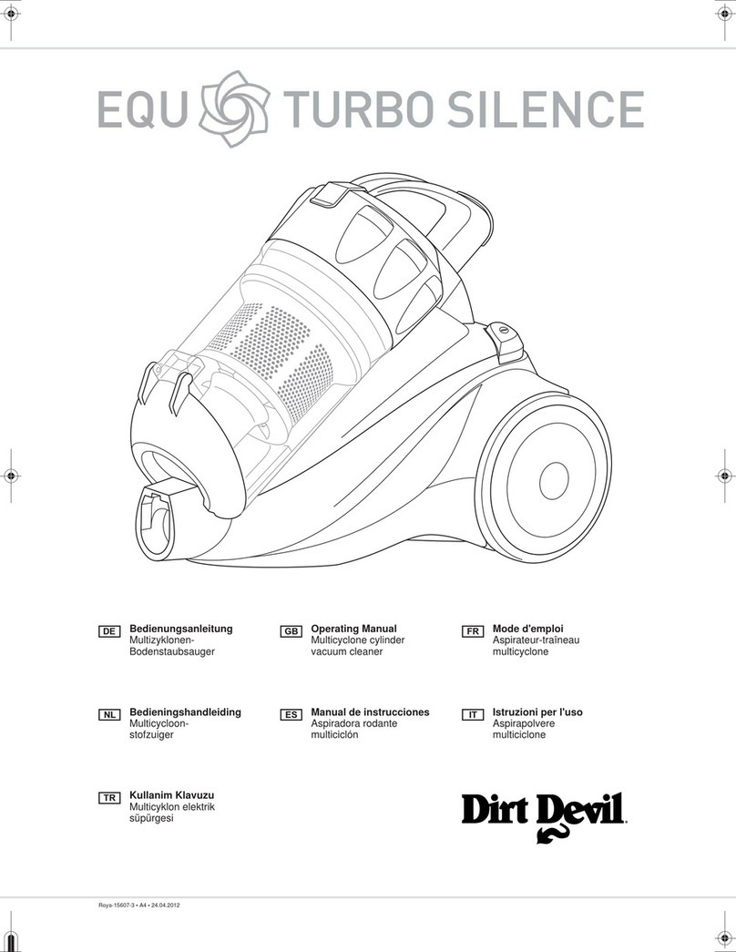 Dirt Devil EQU Turbo Silence User manual