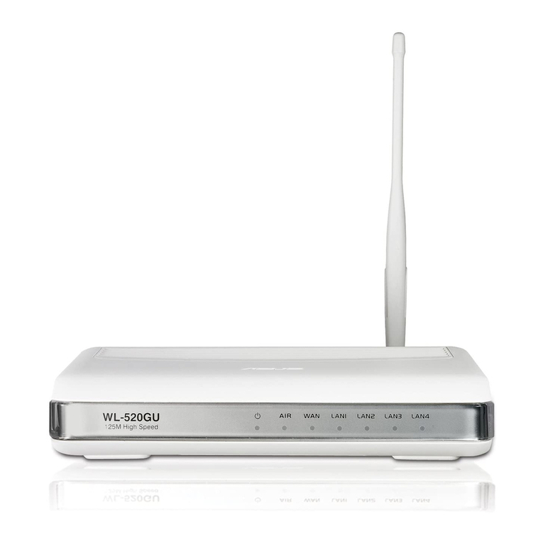 Asus WL 520GU - Wireless Router Operator's manual