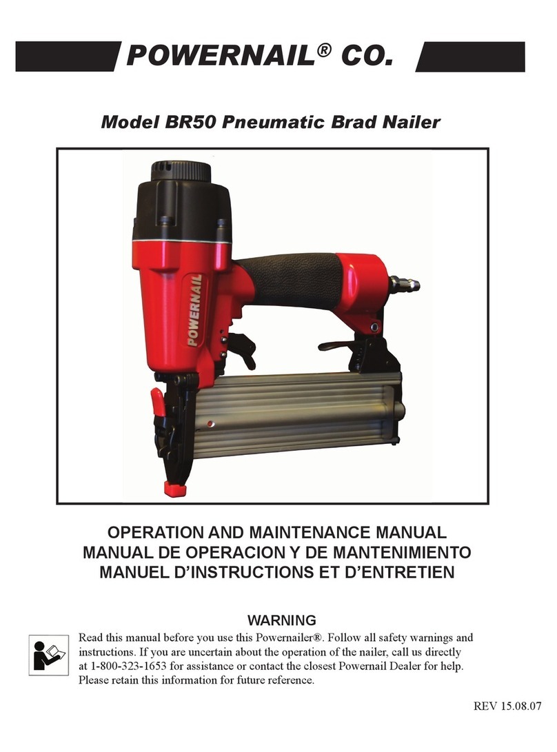 Powernail BR50 Operation and maintenance manual