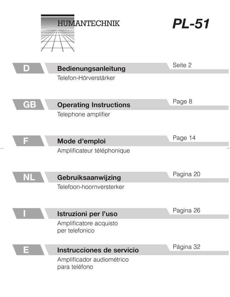 HumanTechnik PL-51 User manual