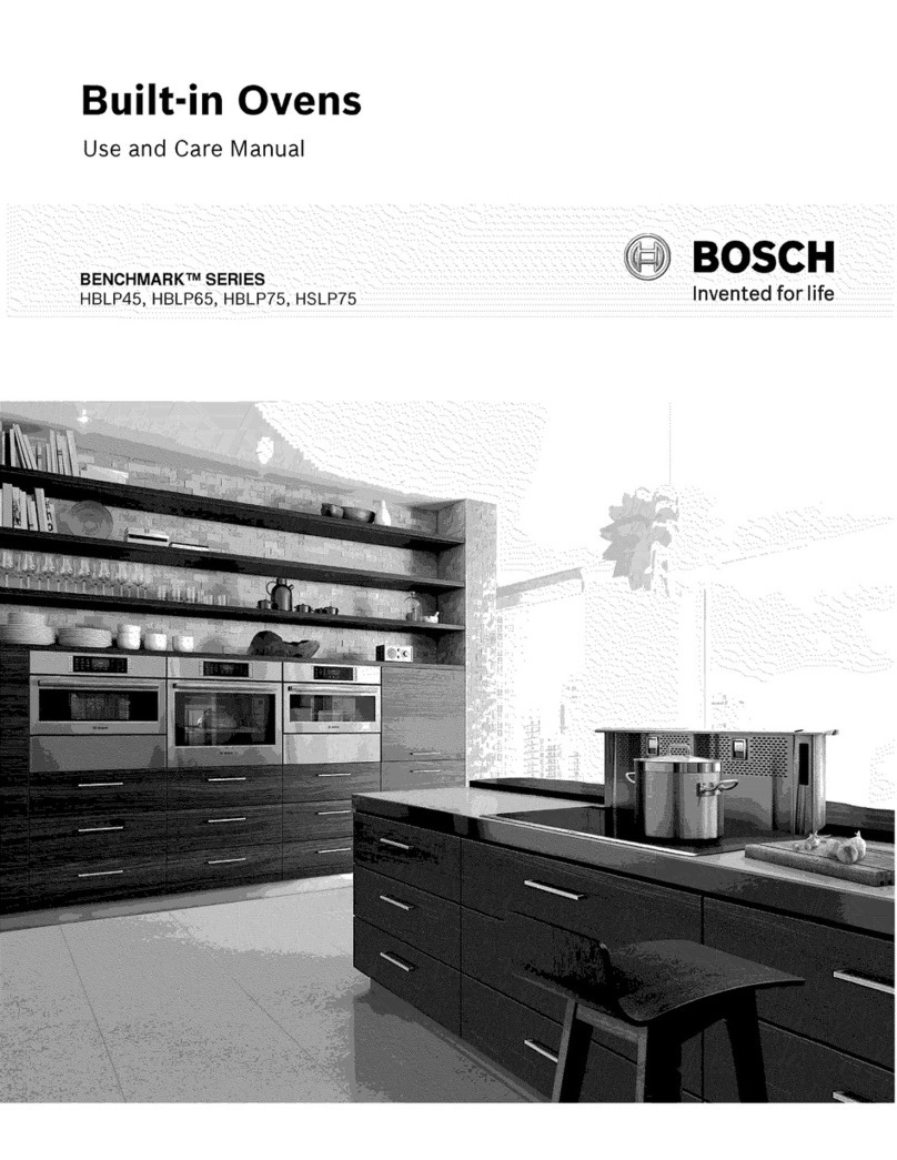 Bosch HBLP45 use and care manual