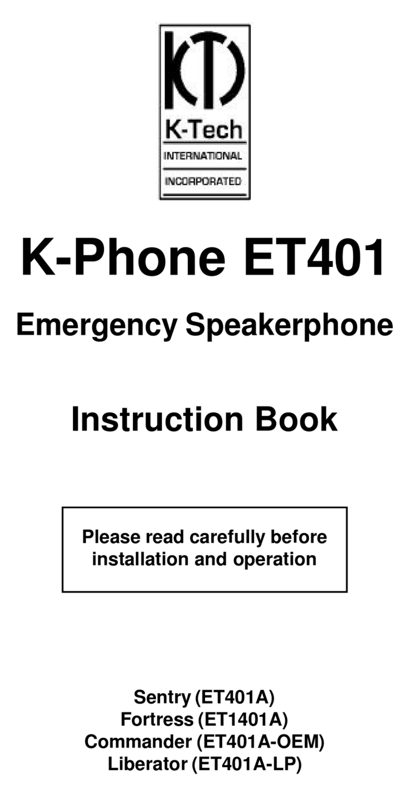 K-Tech ET401A Instruction book