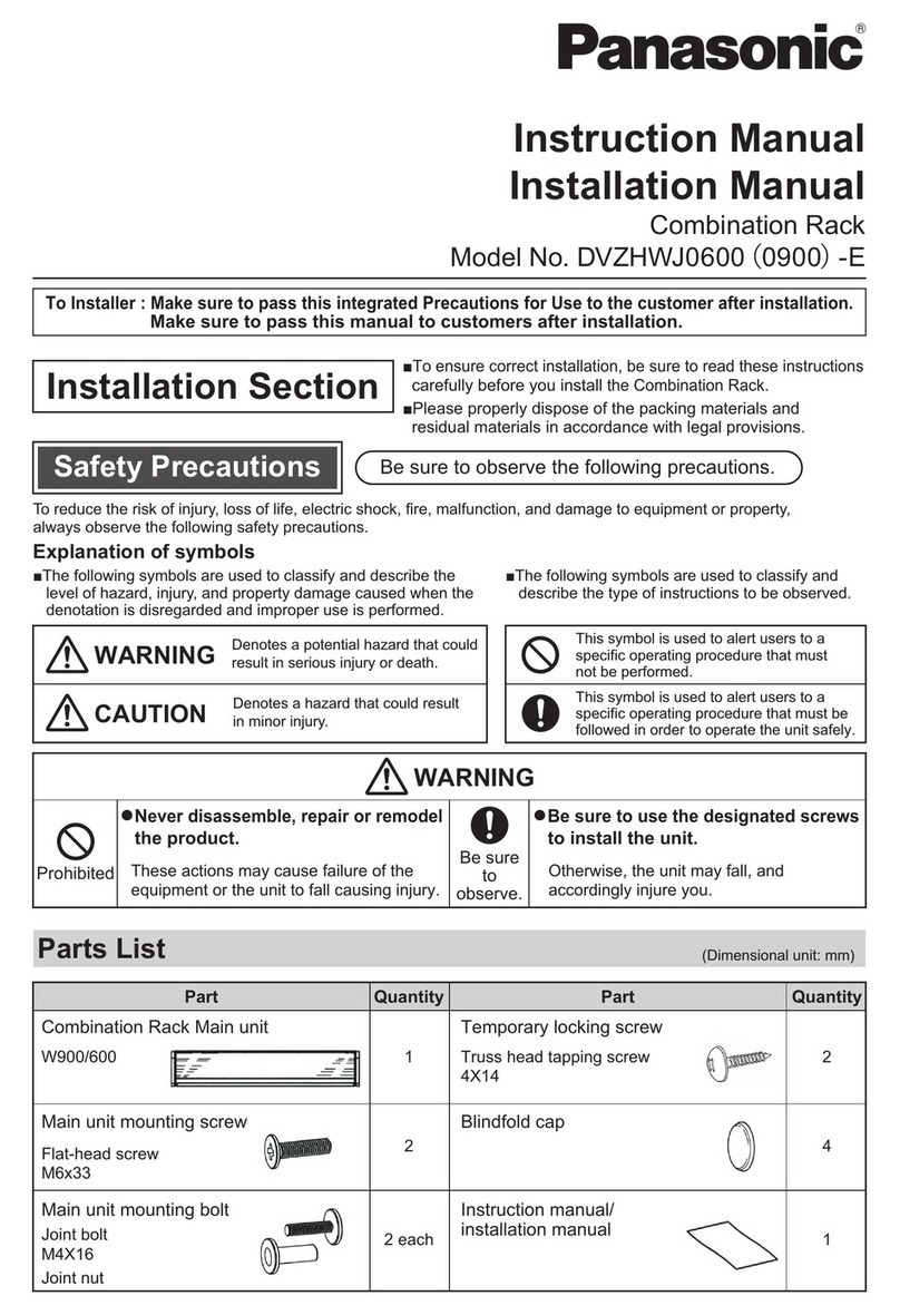 Panasonic DVZHWJ0600 Manual