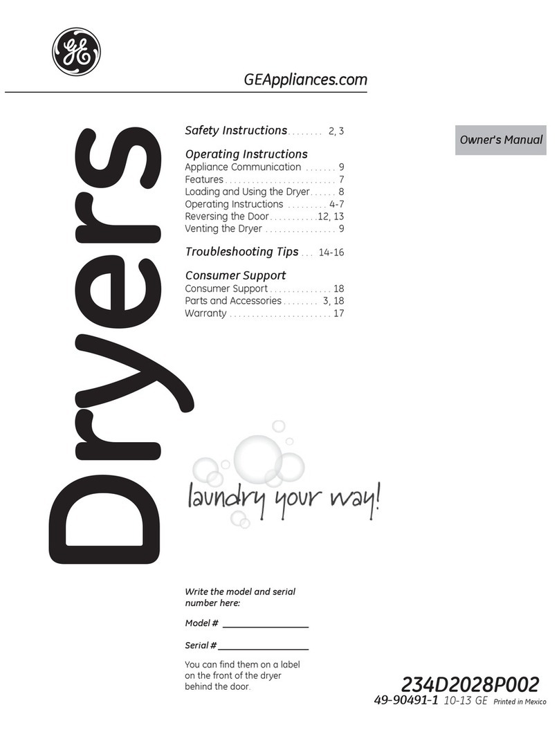 GEAppliances 234D2028P002 User manual