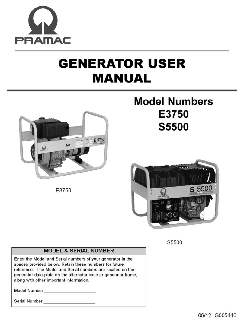 Pramac E3750 User manual