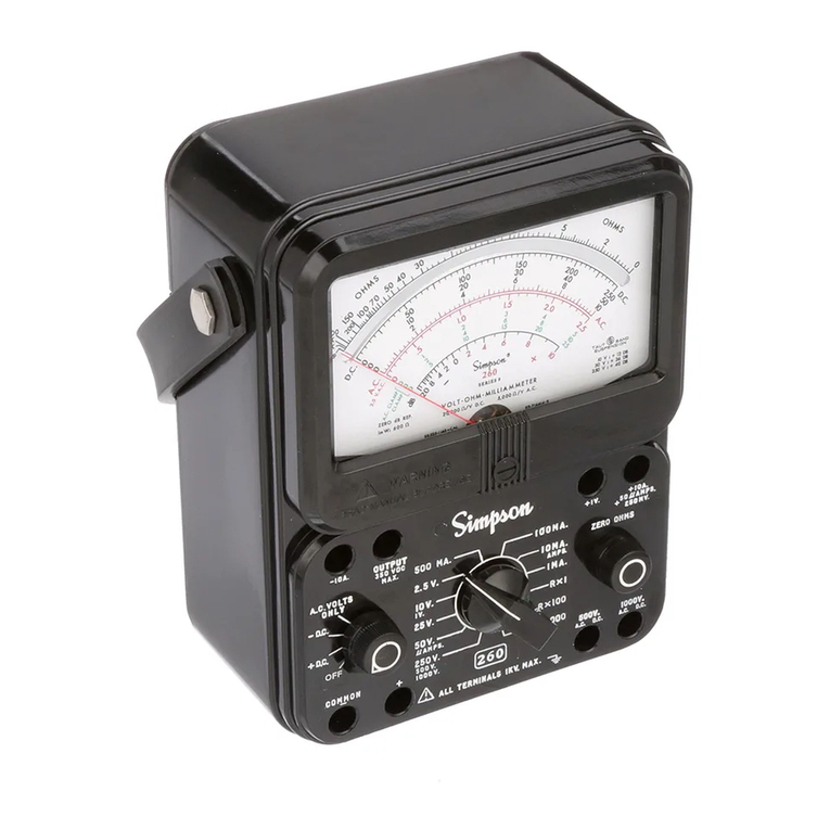 Simpson 260 series 5M User manual