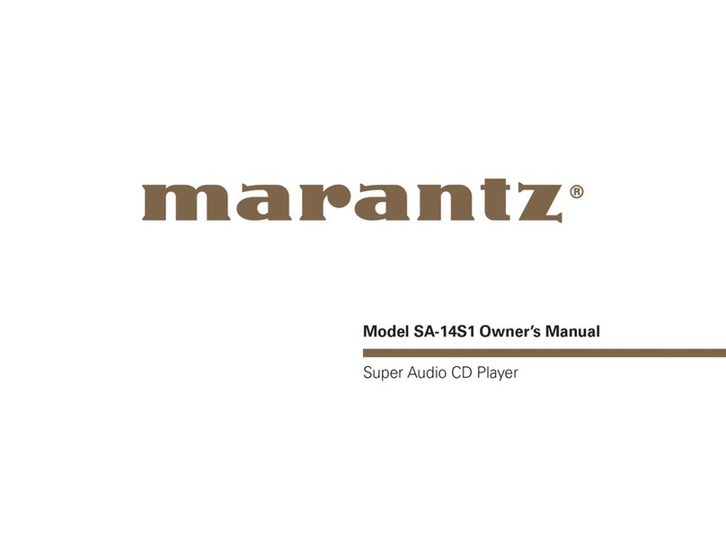 Marantz SA-14S1 User manual