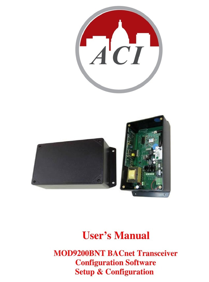 aci MOD9200BNT User manual