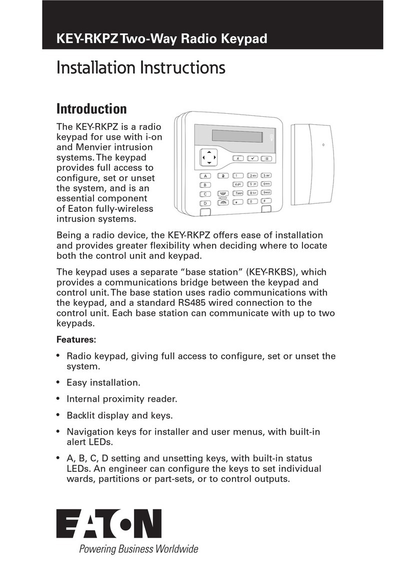 Eaton KEY-RKPZ User manual