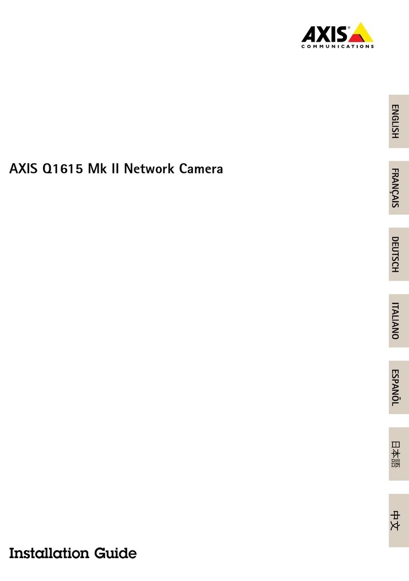 Axis q1615 MK II User manual Axis q1615 MK II User manual