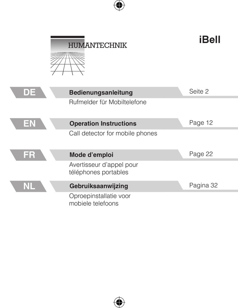 HumanTechnik iBell Operation instructions