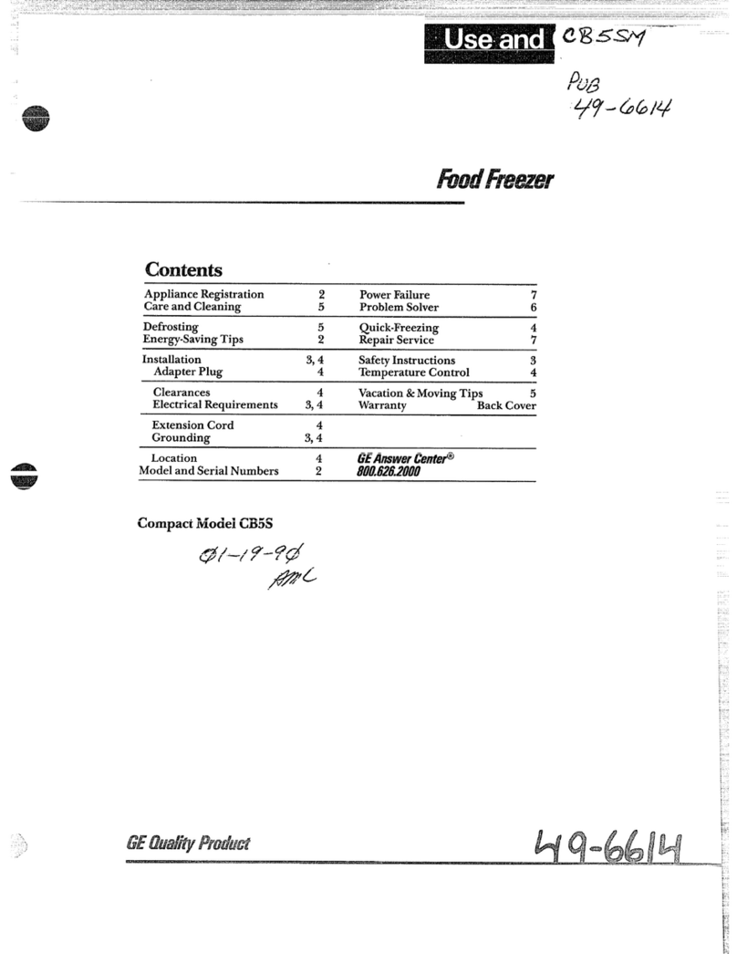 GE CB5S Use and care
