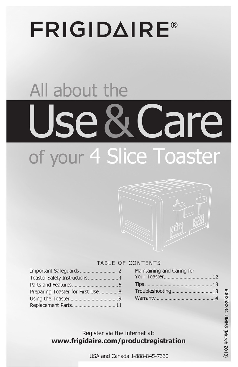 Frigidaire FPTT04D7MS use & care