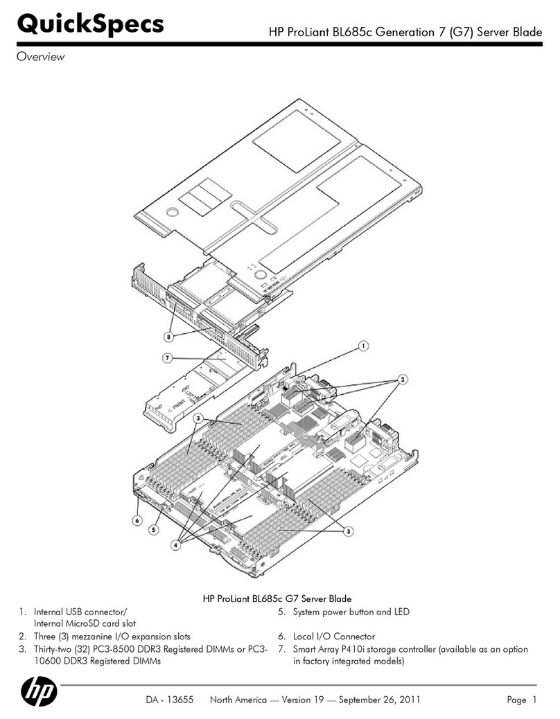 HP ProLiant BL685c Generation 7 User instructions