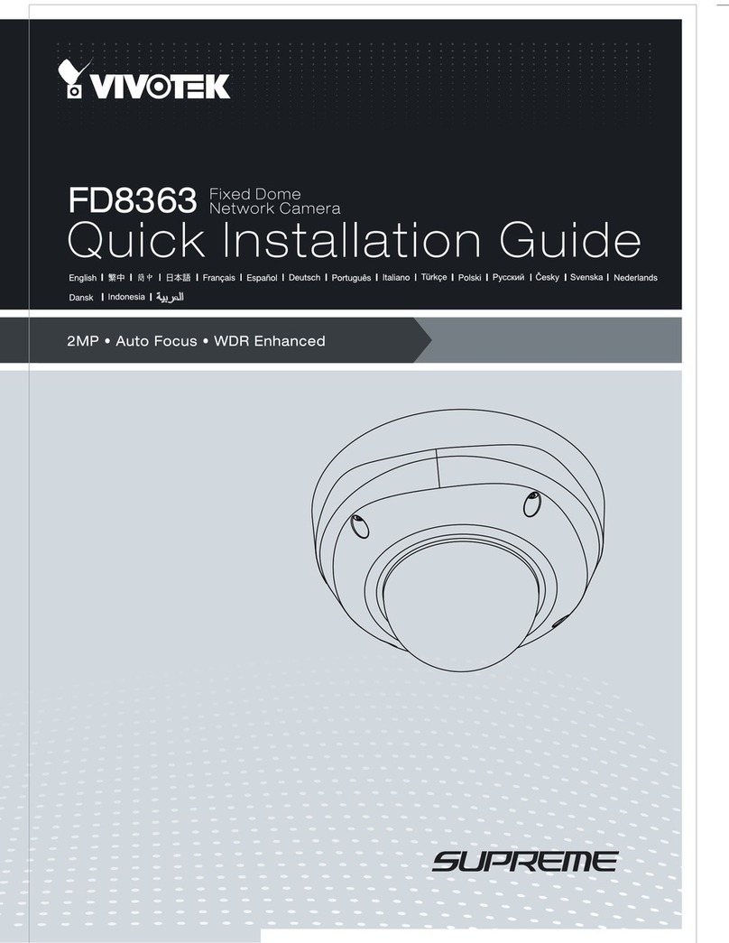 Vivotek Supreme FD8363 User manual Vivotek Supreme FD8363 User manual