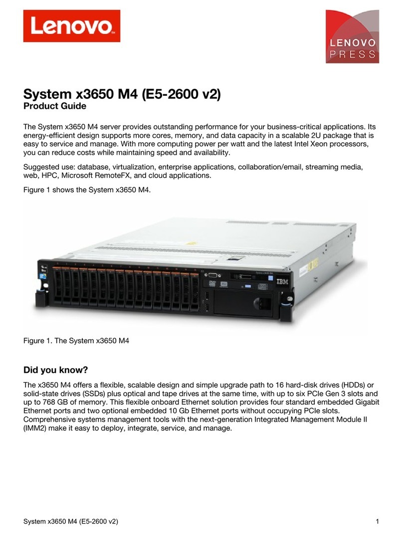 Lenovo x3650 M4 BD 5466 User manual Lenovo x3650 M4 BD 5466 User manual