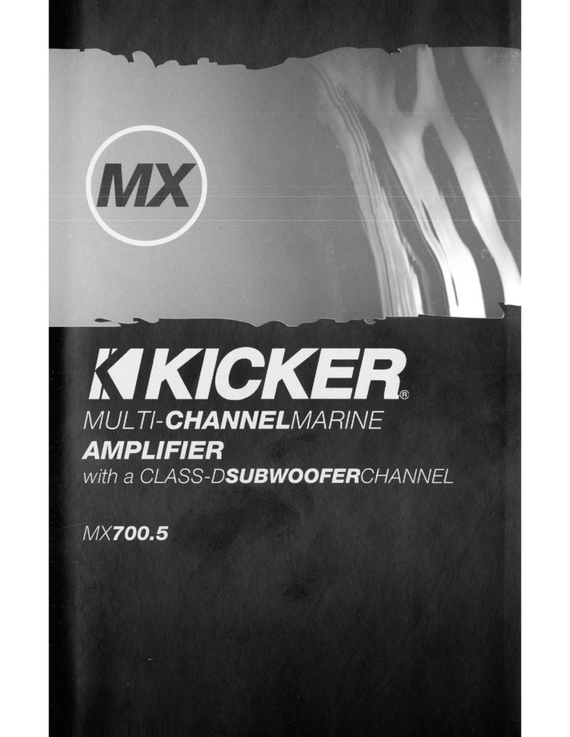 Kicker MX700.5 User manual