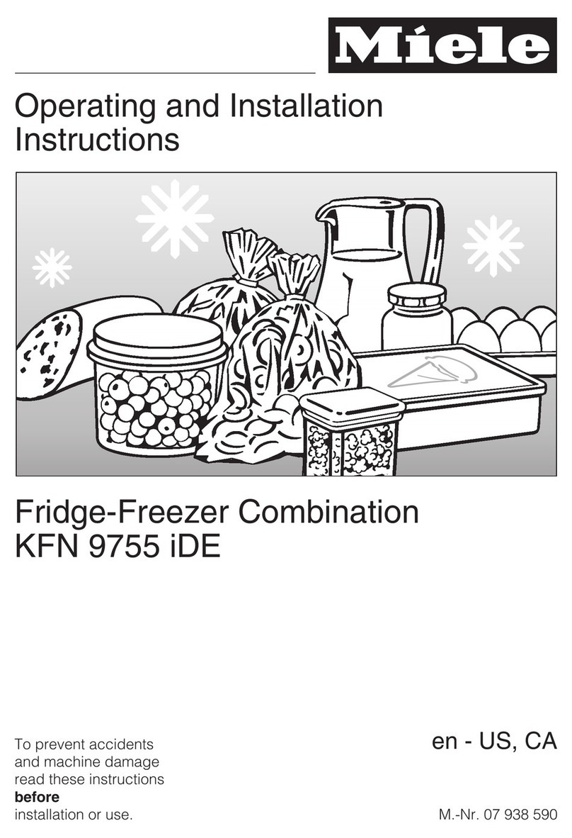 Miele KFN 9755 IDE Operating and installation instructions