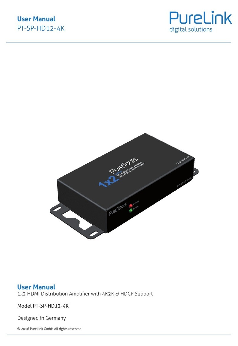 PureLink PT-SP-HD12-4K User manual PureLink PT-SP-HD12-4K User manual