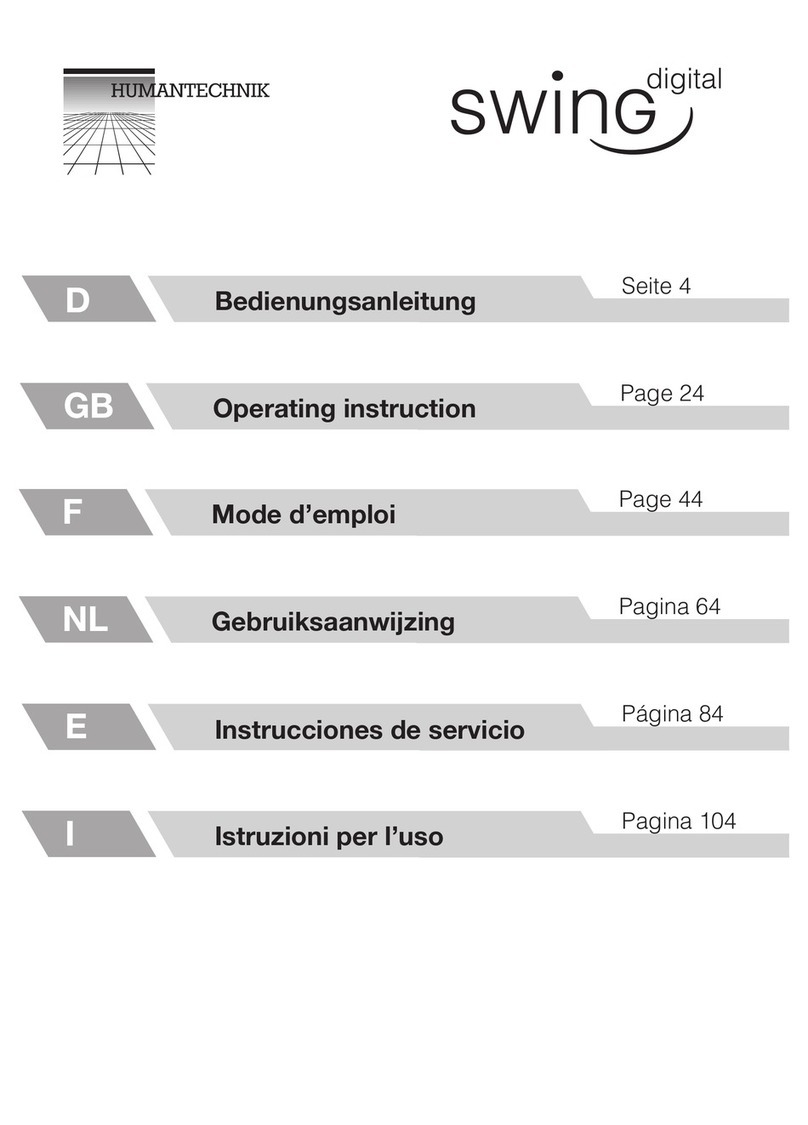 HumanTechnik Swing Operating	 instruction