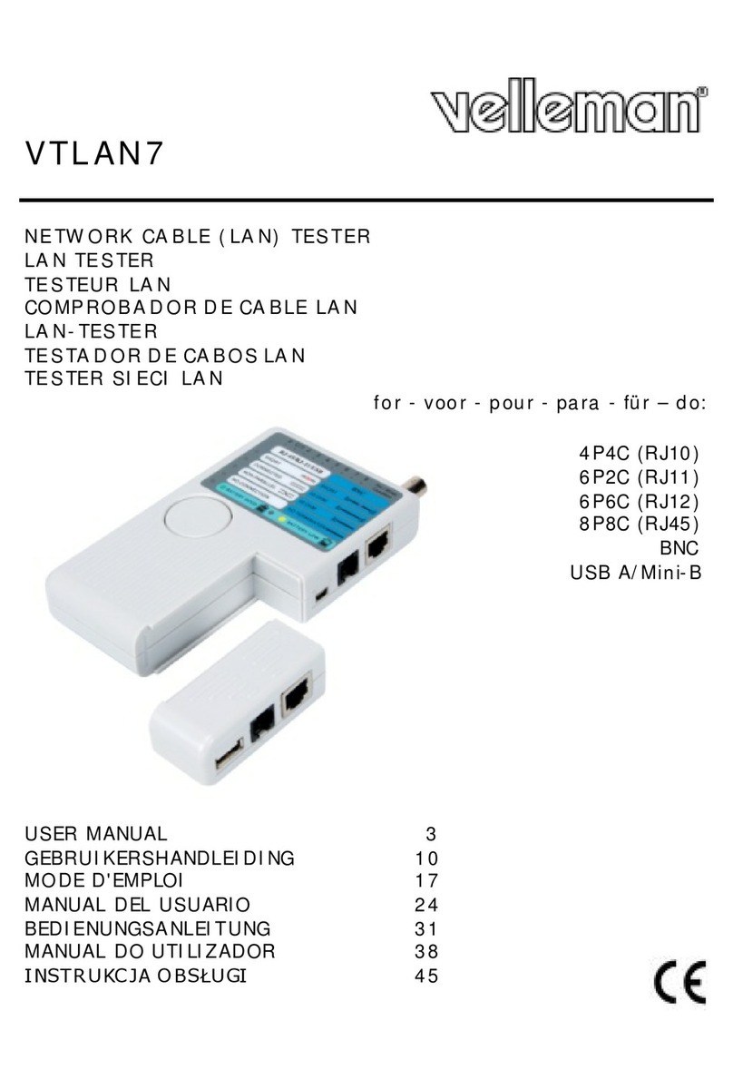 Velleman VTLAN7 user manual