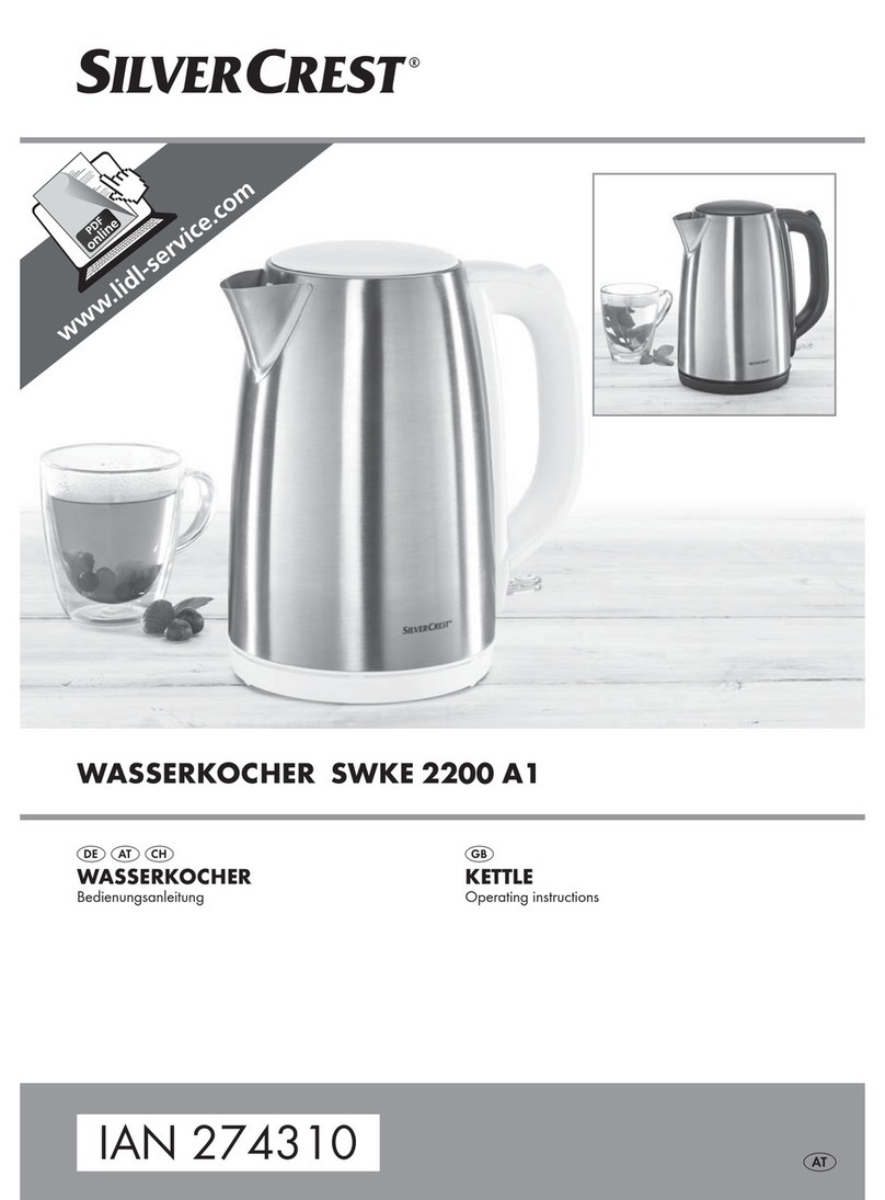 Silvercrest SWKE 2200 A1 Instruction sheet Silvercrest SWKE 2200 A1 Instruction sheet