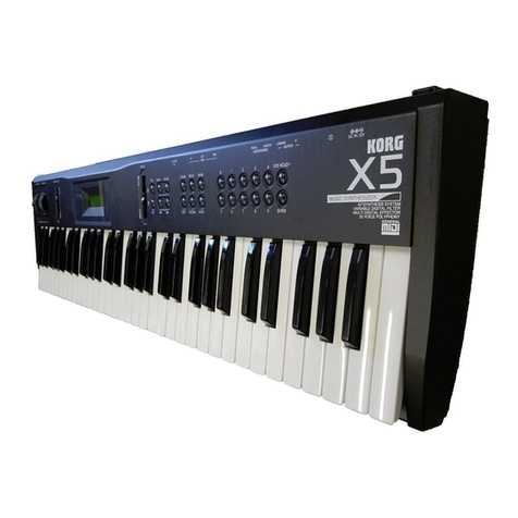 Korg X5 User manual