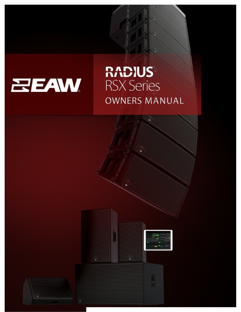 EAW Radius RSX series User manual