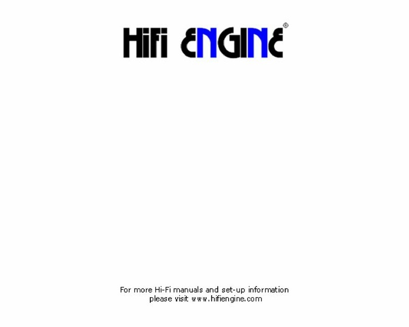 HiFi Engine BGW 8000 TOROID proline II User manual