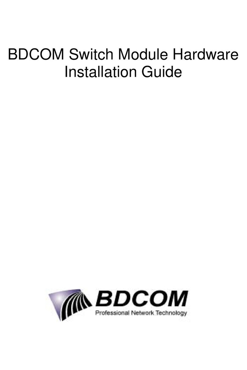 Bdcom switch module User manual