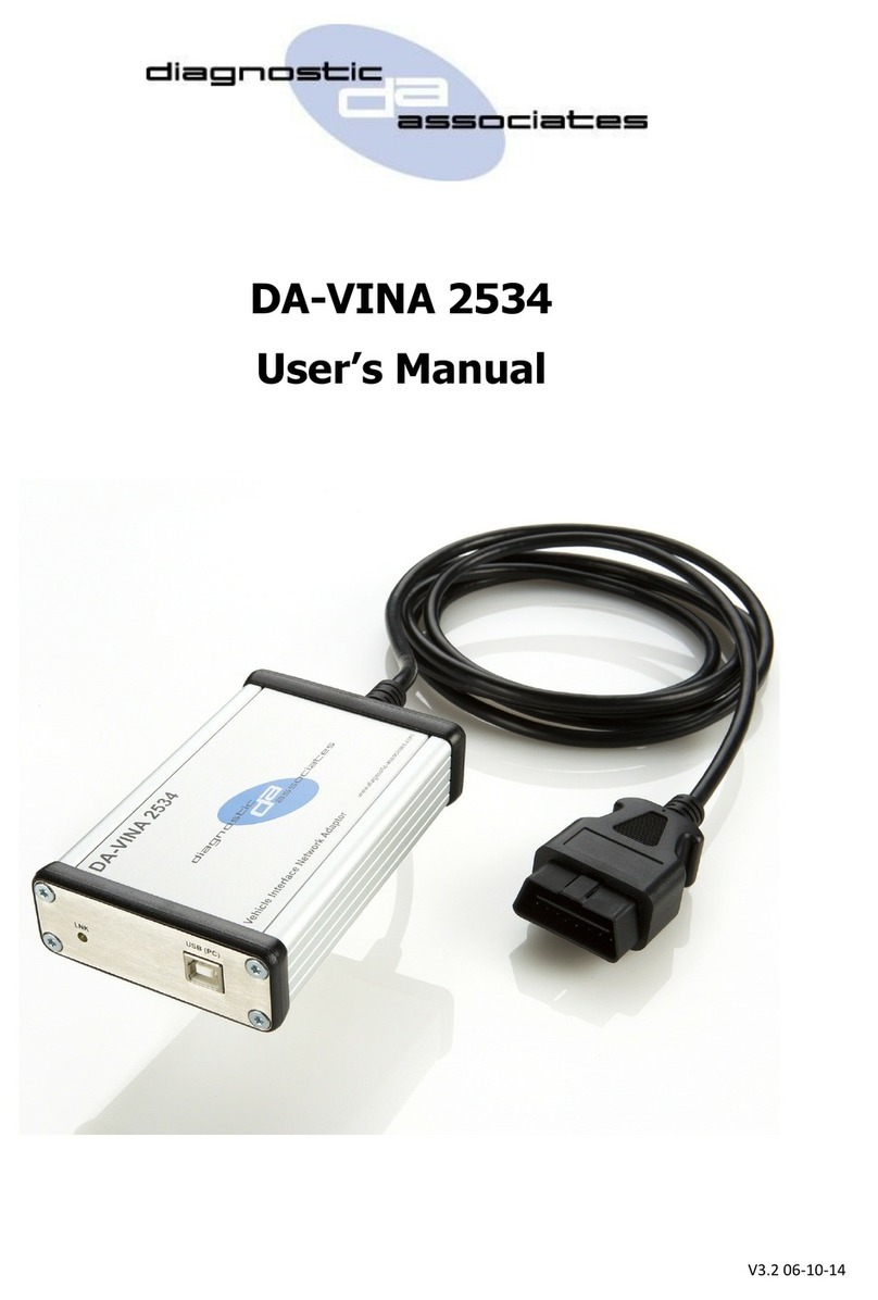 Diagnostic Associates DA-VINA 2534 user manual