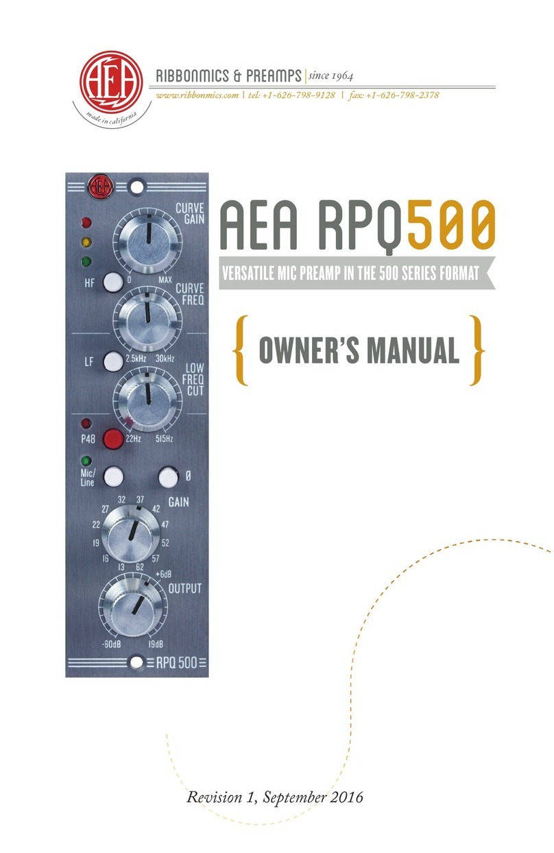 AEA AEA RPQ500 owner's manual