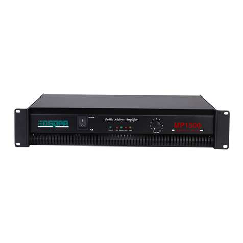 DSPPA MP 1500 owner's manual