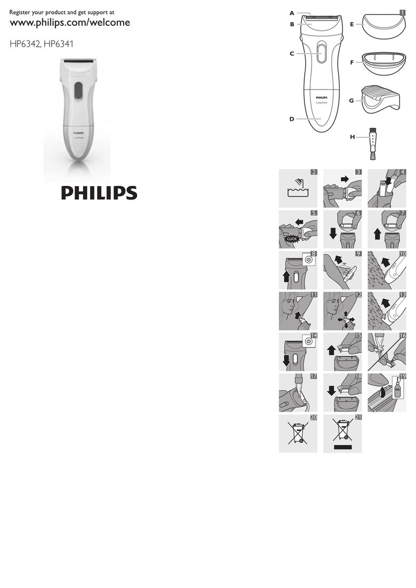 Philips Ladyshave HP6342 User manual